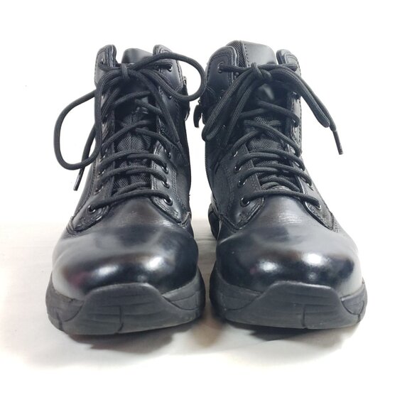 Interceptor Mens Size 7.5 Tactical Boots Black Leather - Picture 6 of 9